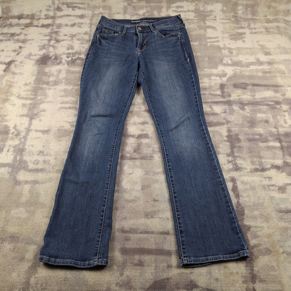 Old Navy Curvy Profile Jeans Womens 4 Short Mid Rise Blue Denim Stretch Classic